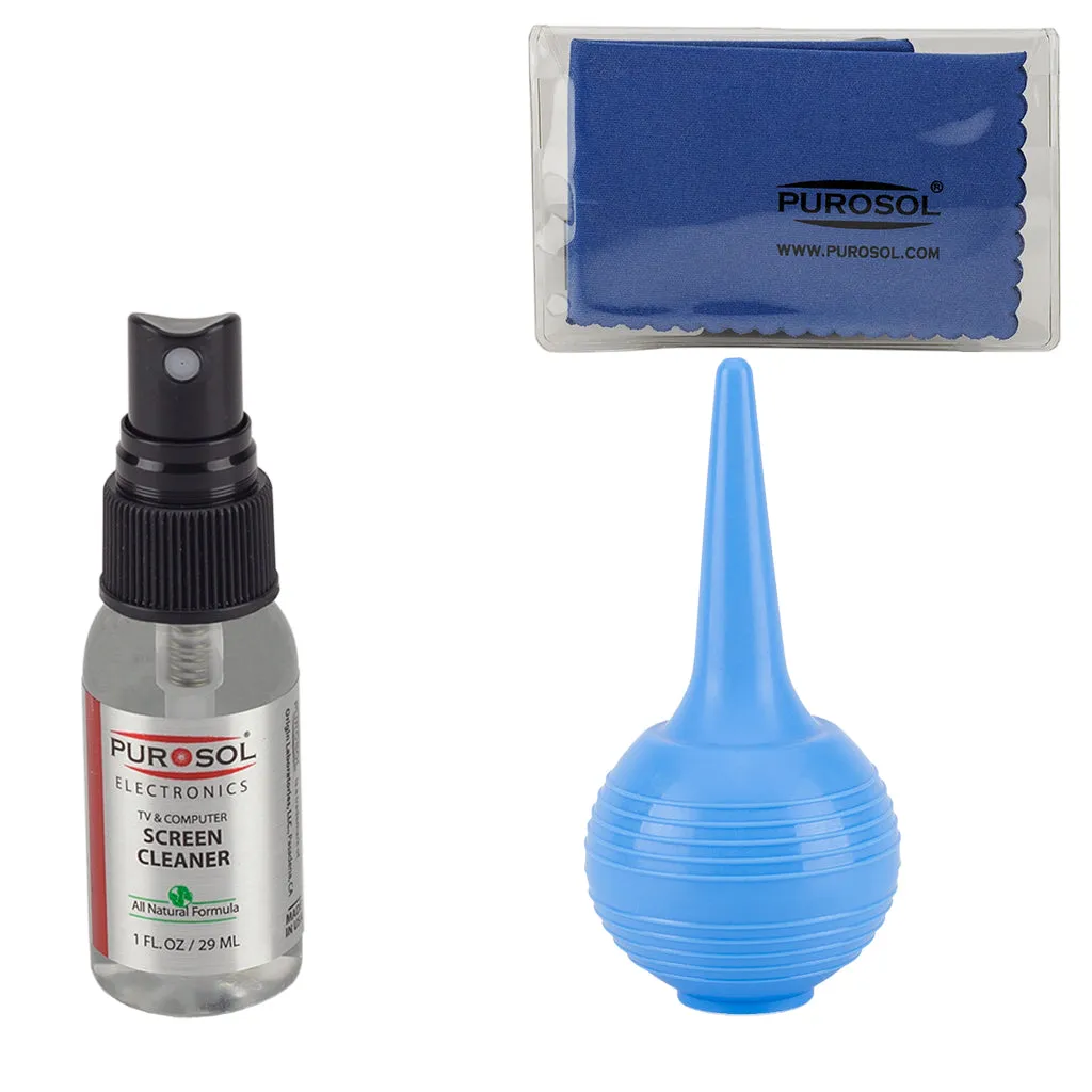 Purosol Screen Cleaning Kit w/ Air Pro, Small Cloth