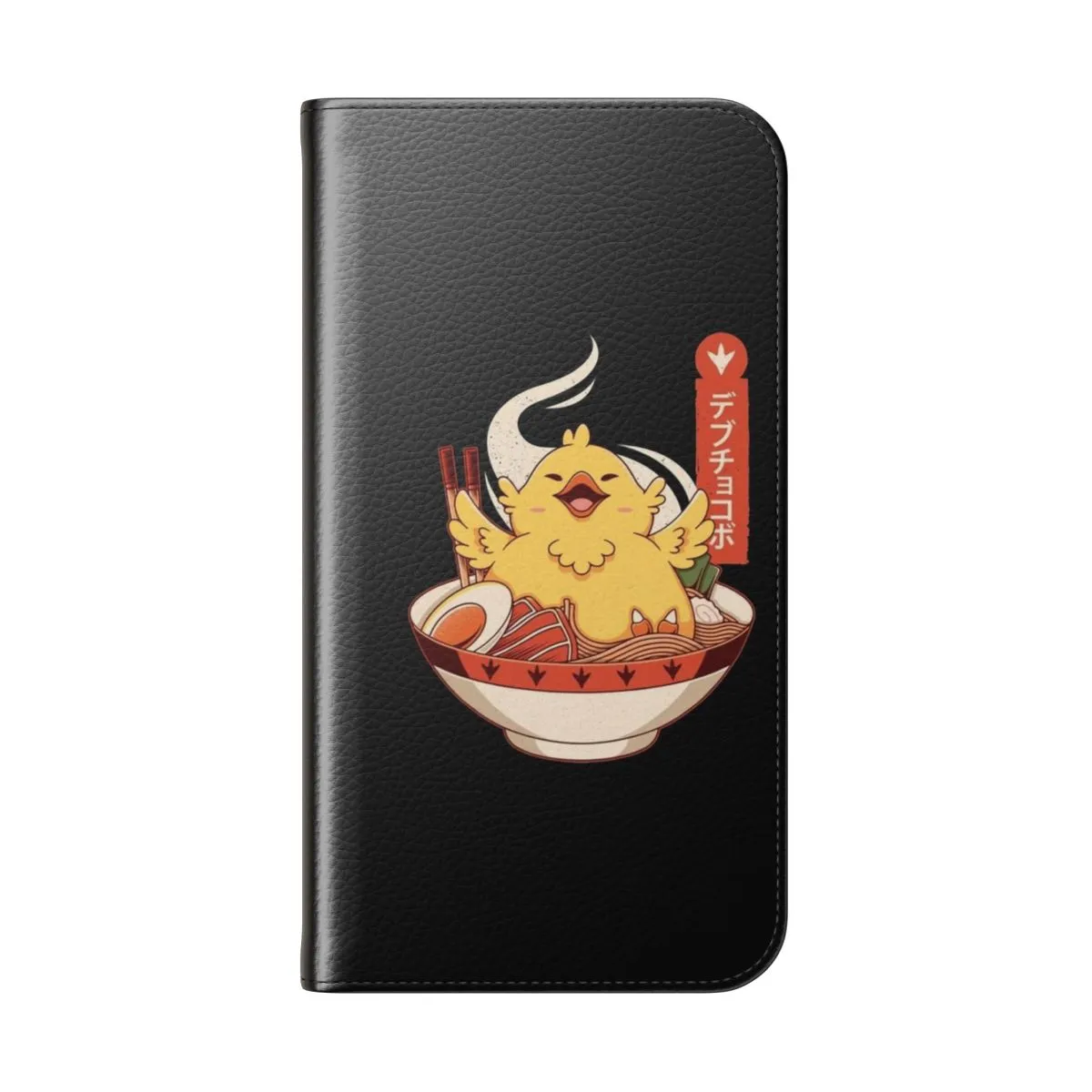 "Chocobo Ramen-Inspired Flip Phone Case for Final Fantasy Fans"