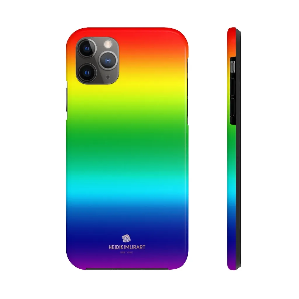 Rainbow Gay Pride iPhone Case, Designer Case Mate Tough Samsung Galaxy Phone Cases