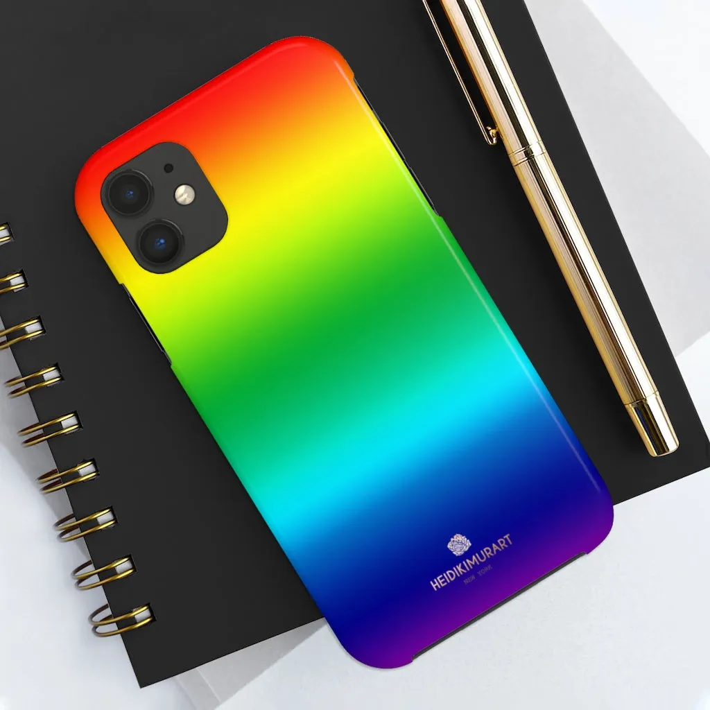 Rainbow Gay Pride iPhone Case, Designer Case Mate Tough Samsung Galaxy Phone Cases