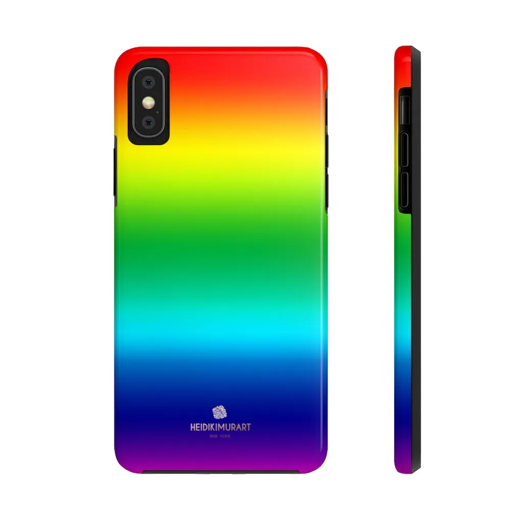 Rainbow Gay Pride iPhone Case, Designer Case Mate Tough Samsung Galaxy Phone Cases