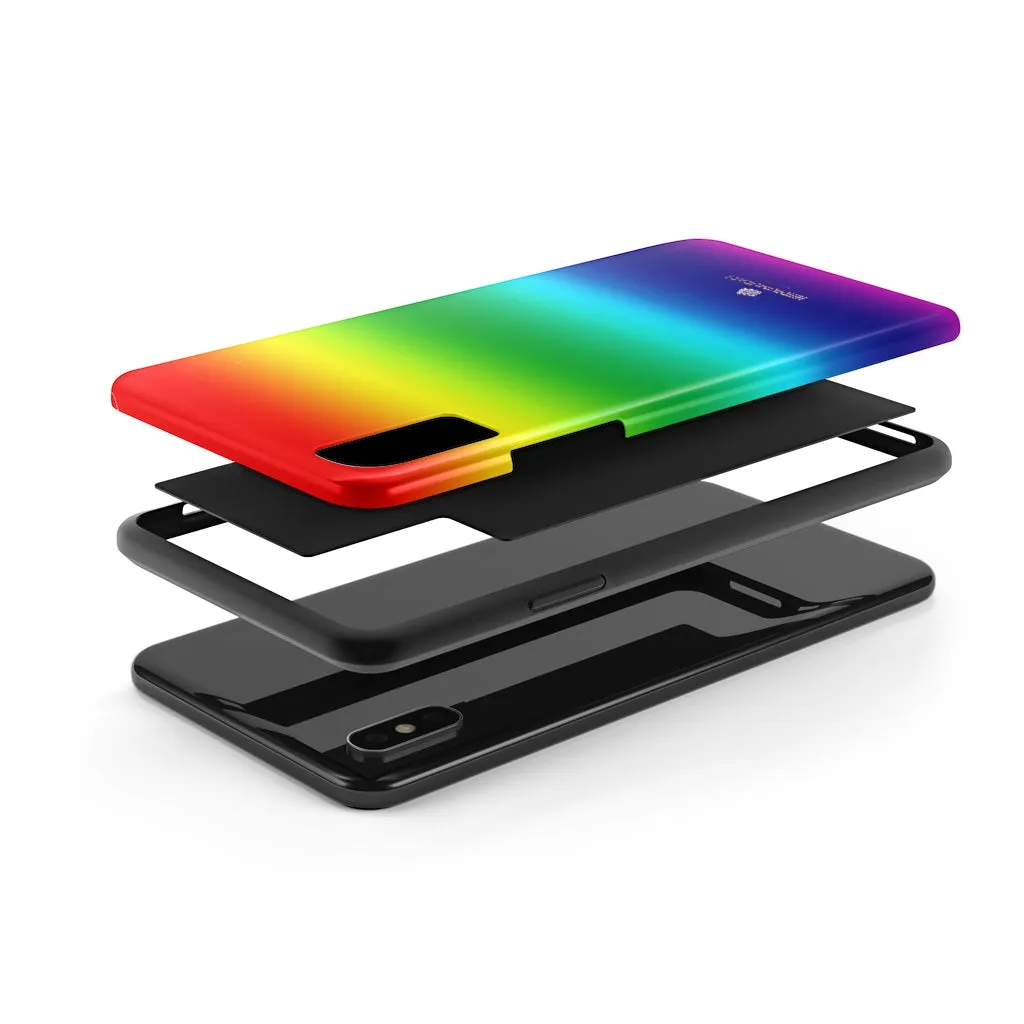 Rainbow Gay Pride iPhone Case, Designer Case Mate Tough Samsung Galaxy Phone Cases