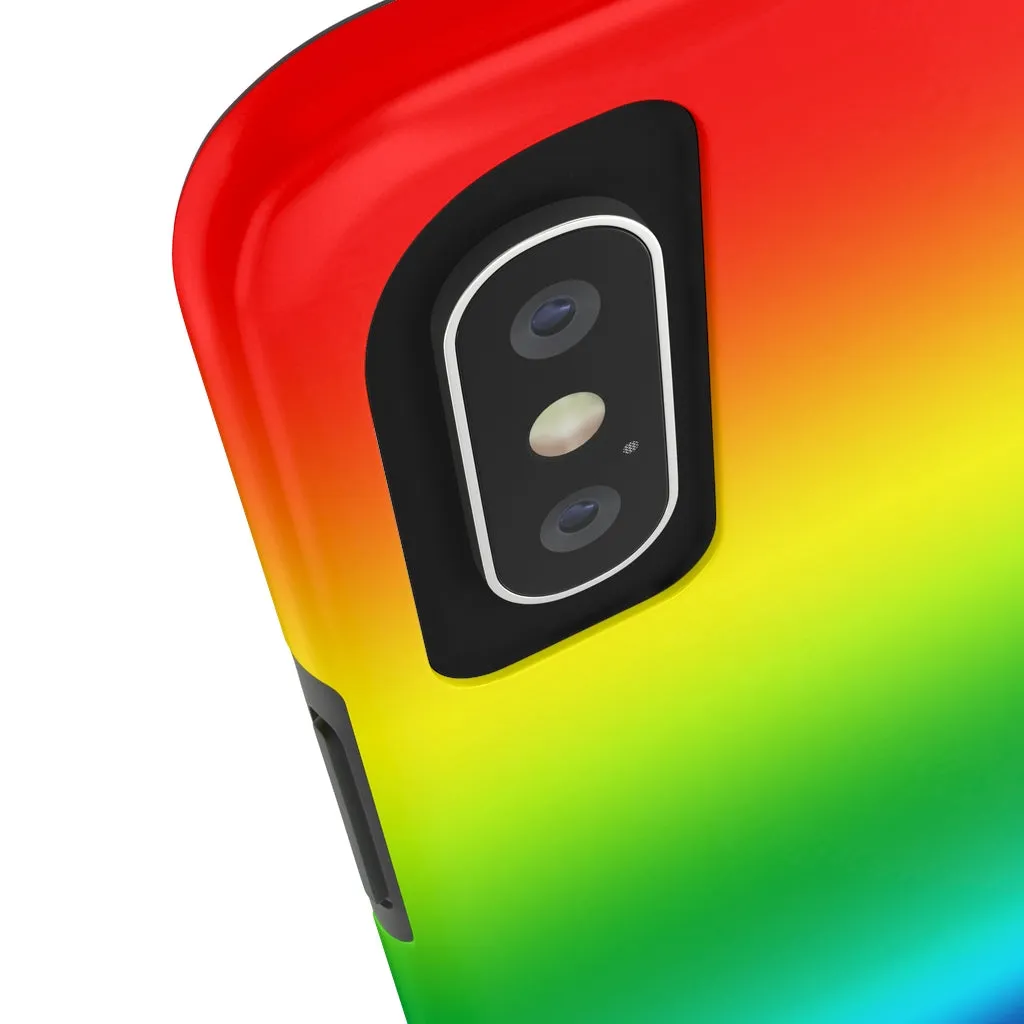 Rainbow Gay Pride iPhone Case, Designer Case Mate Tough Samsung Galaxy Phone Cases