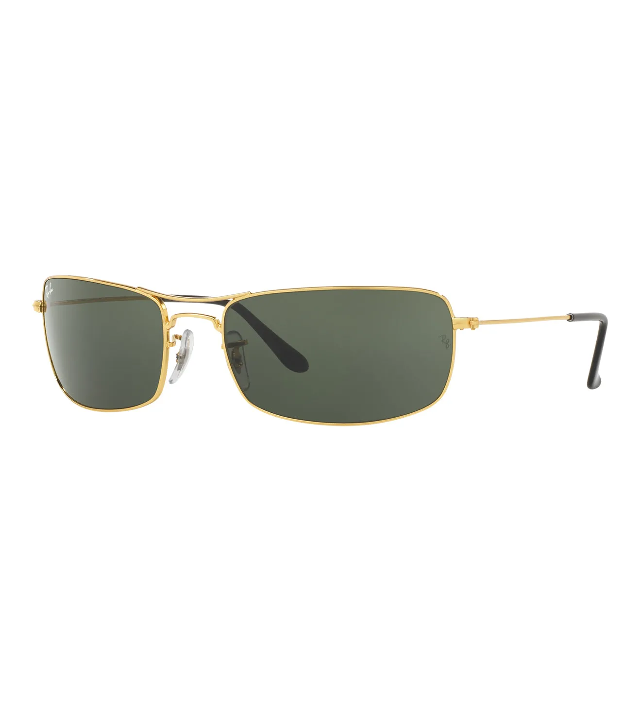 Ray Ban Unisex Green Rectangular Sunglasses