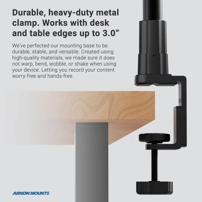 Remarkable Creator™ Pro Stand with Clamp Base with Teal Extension Pole