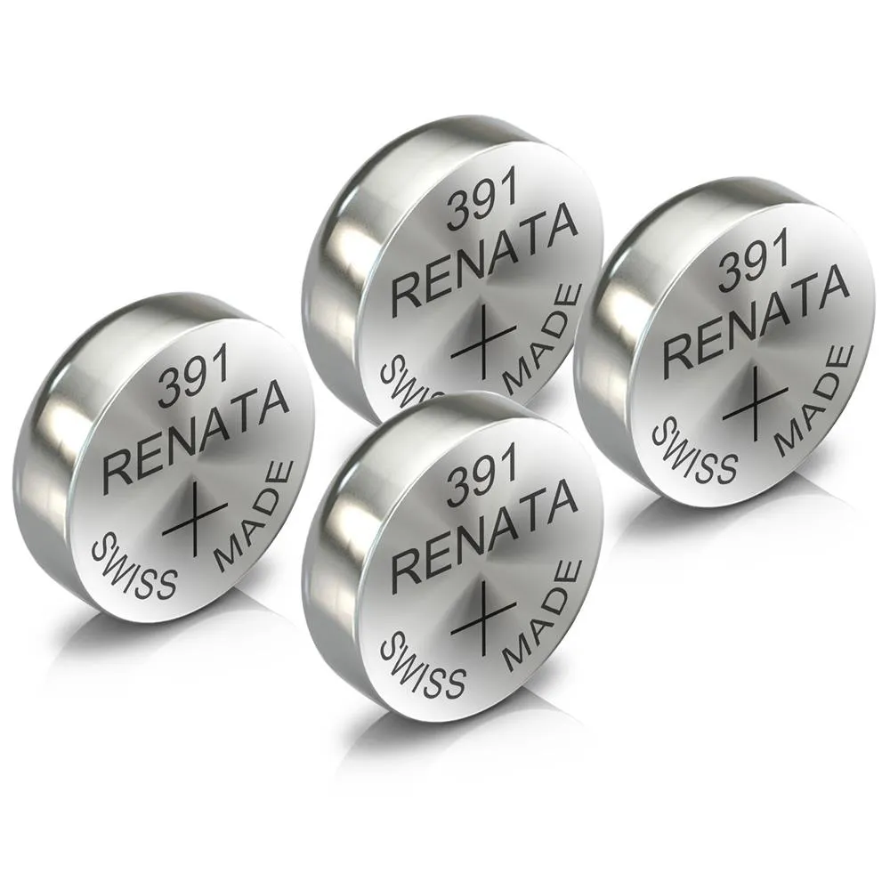 Renata 391 Watch Battery Swiss Made Silver Coin SR1120W 1.55V All Pack