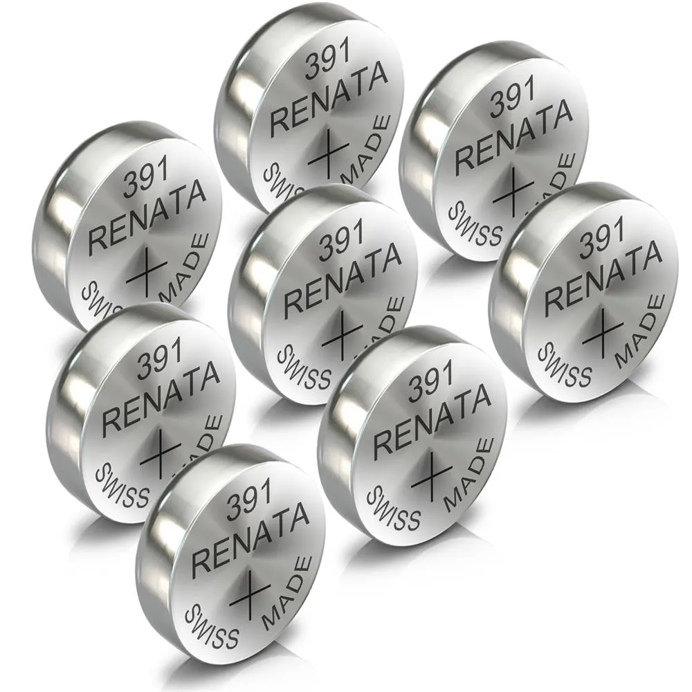 Renata 391 Watch Battery Swiss Made Silver Coin SR1120W 1.55V All Pack