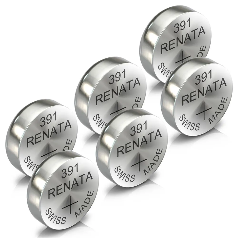 Renata 391 Watch Battery Swiss Made Silver Coin SR1120W 1.55V All Pack