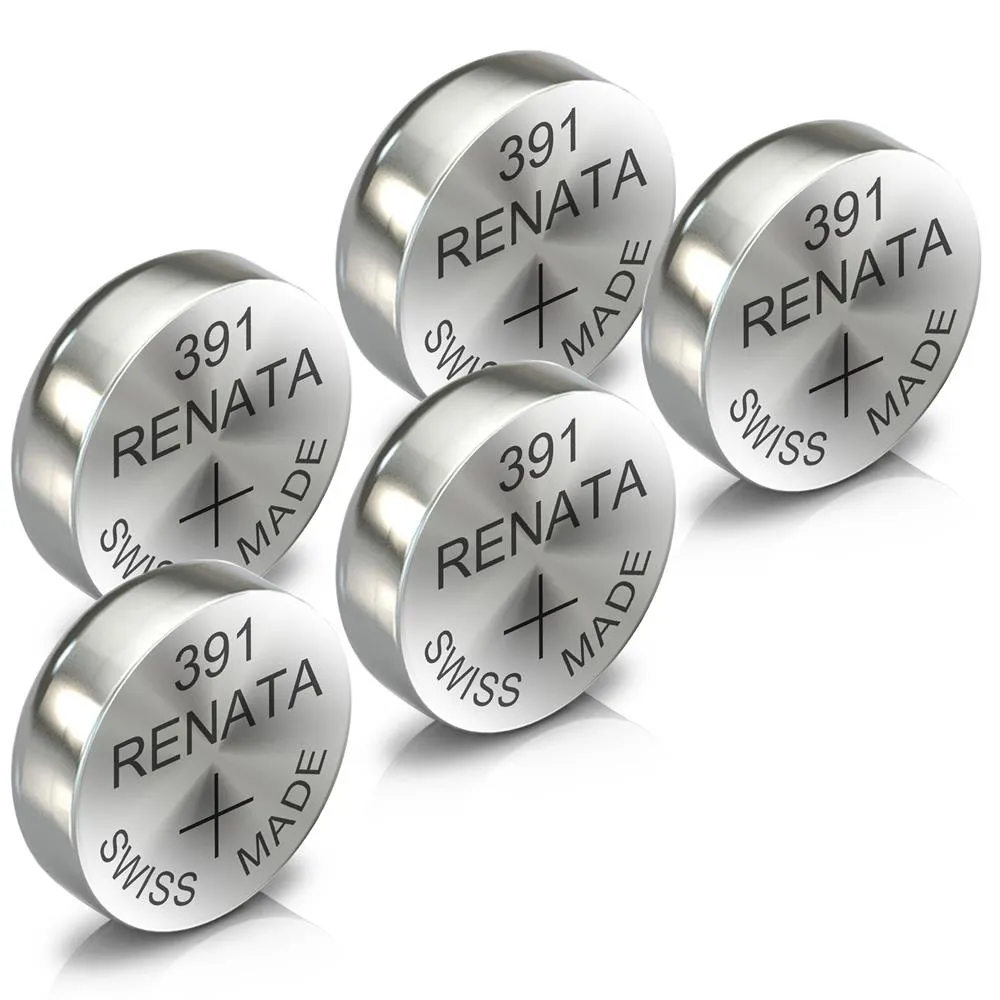 Renata 391 Watch Battery Swiss Made Silver Coin SR1120W 1.55V All Pack