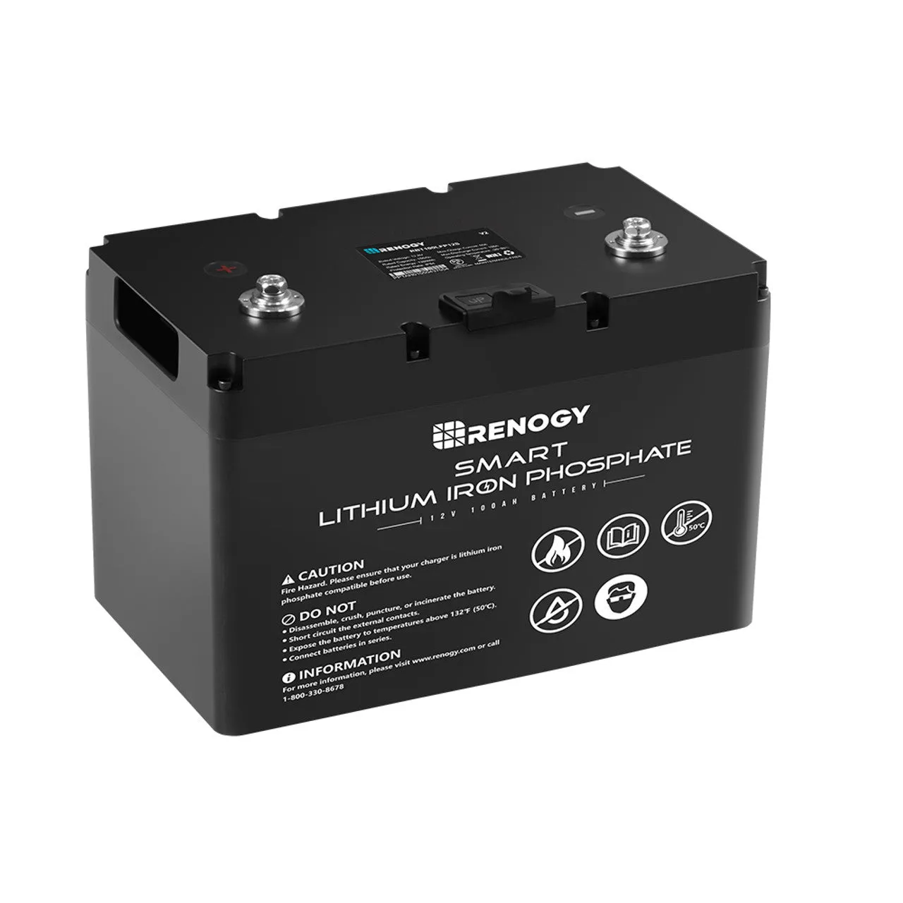 Renogy 12V 100Ah Smart Lithium Iron Phosphate Battery