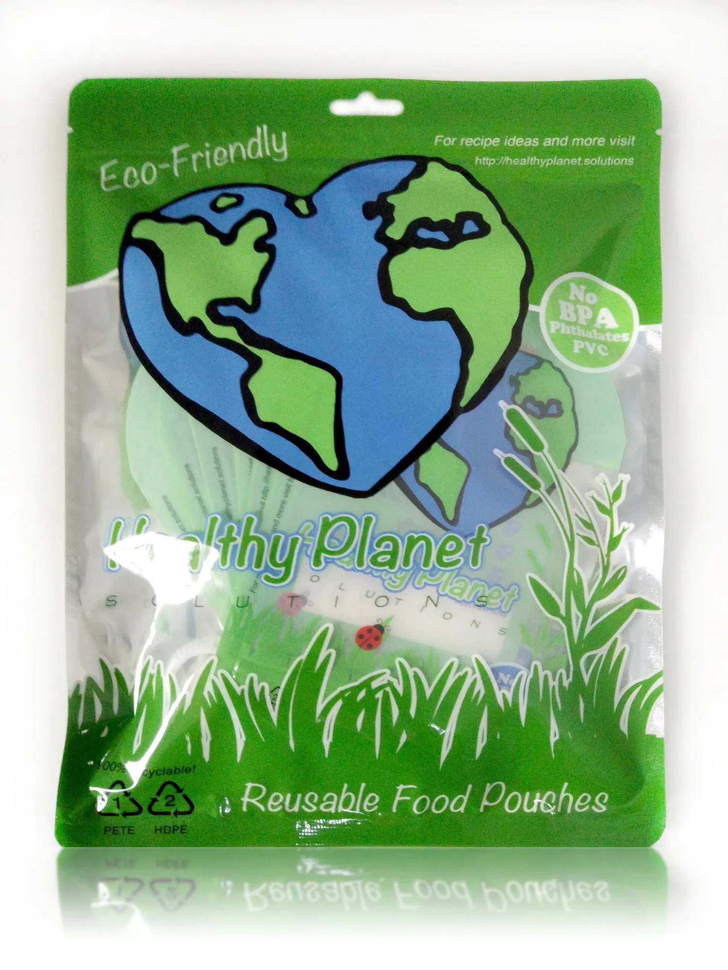 Reusable Food Pouch - 6 pack