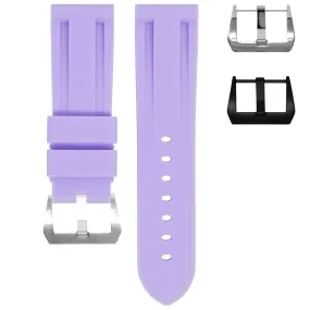 RUBBER STRAP FOR BREITLING AVENGER  -  LAVENDER