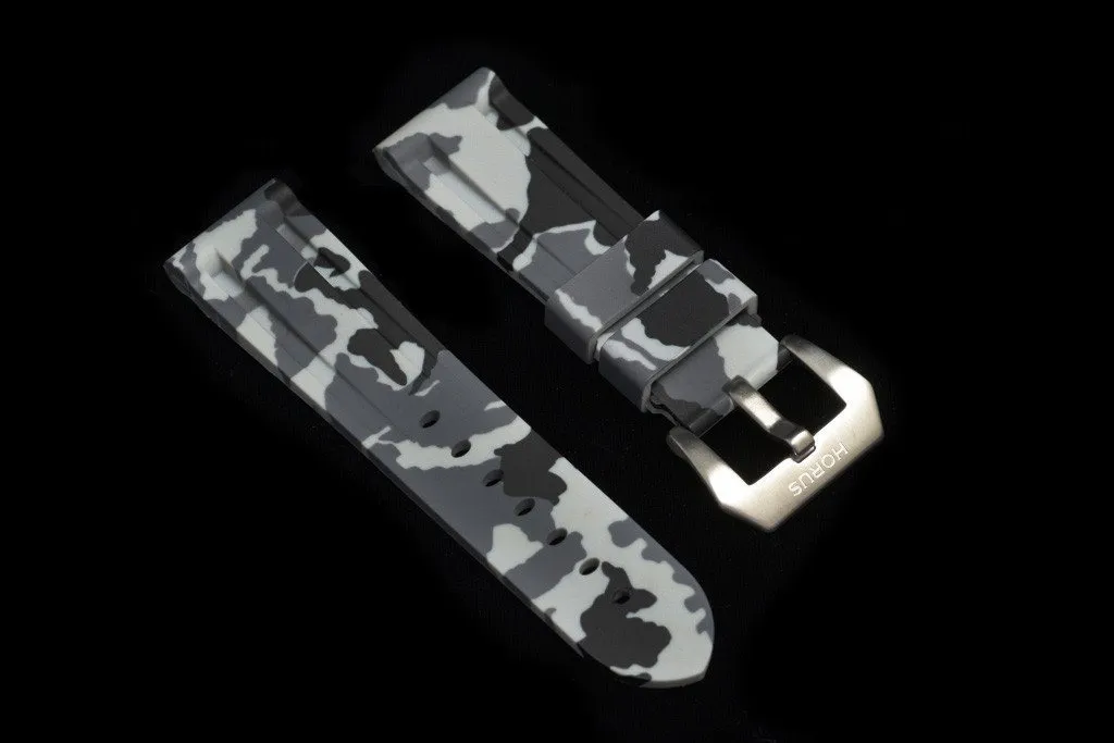 RUBBER STRAP FOR BREITLING BENTLEY MOTORS T - SNOW CAMO