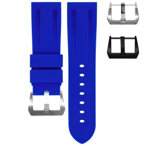 RUBBER STRAP FOR BREITLING CHRONOLINER - GULFSTREAM BLUE