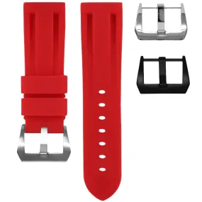 RUBBER STRAP FOR BREITLING CHRONOLINER - RED