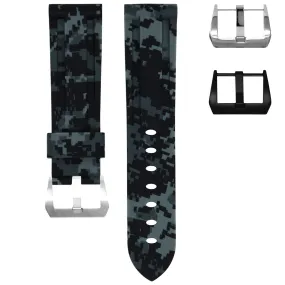 RUBBER STRAP FOR BREITLING CHRONOMAT - GRAPHITE DIGI CAMO