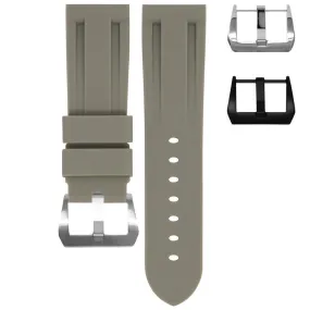 RUBBER STRAP FOR BREITLING PROFESSIONAL - HURRICANE GREY