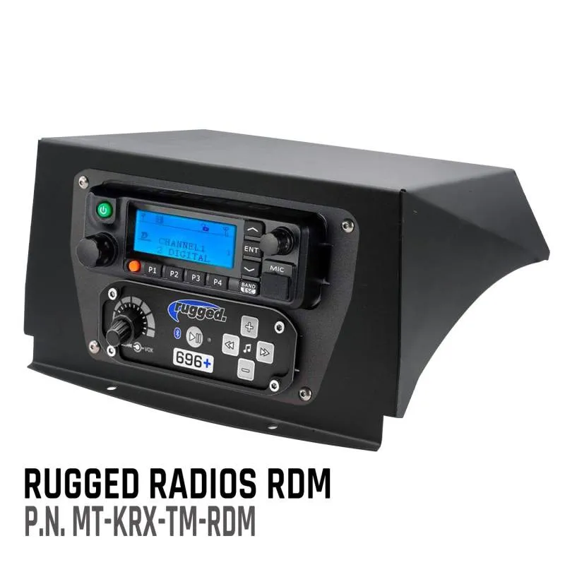 Rugged Radios Kawasaki KRX Multi-Mount Kit - Top Mount - for Rugged Radios UTV Intercoms and Radios - Icom F5021