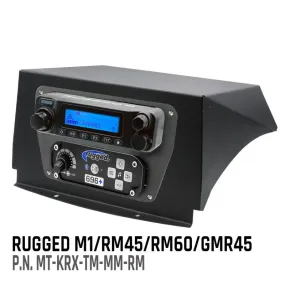 Rugged Radios Kawasaki KRX Multi-Mount Kit - Top Mount - for Rugged Radios UTV Intercoms and Radios - Icom F5021