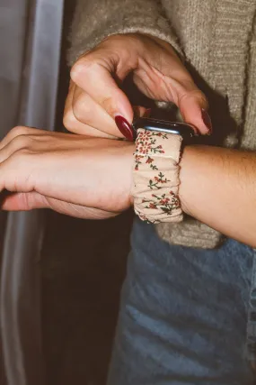 Rustic Bloom Scrunchie Apple Watchband