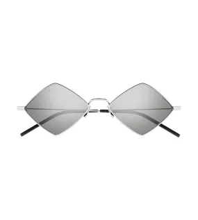 Saint Laurent New Wave Unisex Silver Geometric Sunglasses