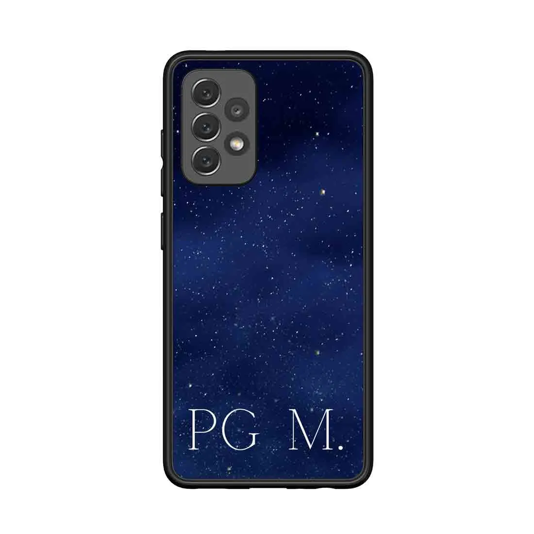 Samsung A72 Phone Cover Customized Design Samsung Cases with Name - Starry Night