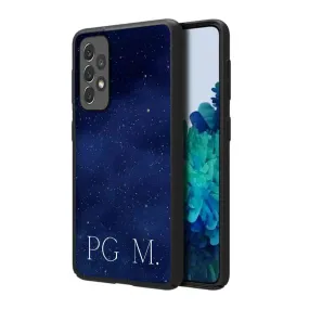 Samsung A72 Phone Cover Customized Design Samsung Cases with Name - Starry Night