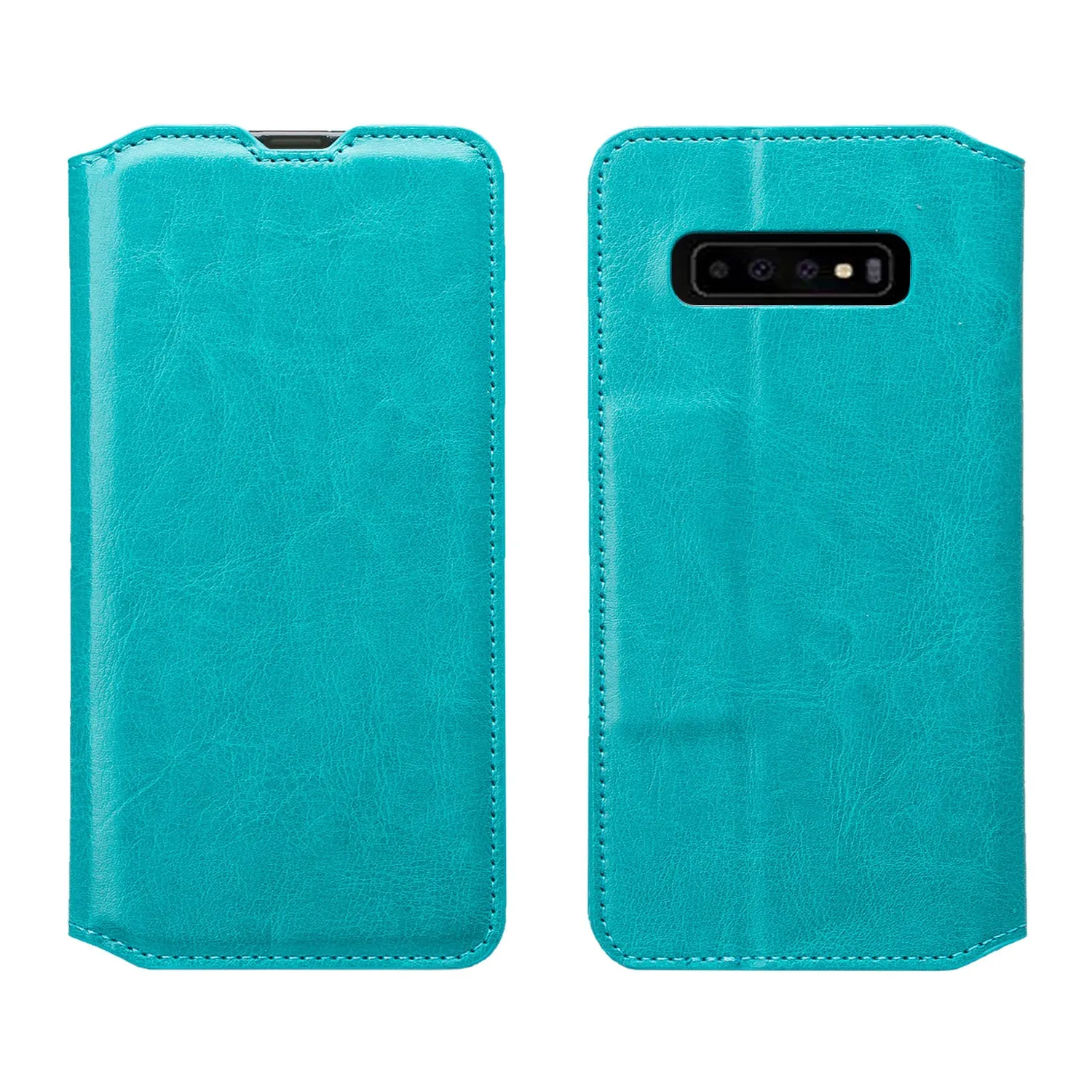 Samsung Galaxy S10 Plus Case, Galaxy S10  Wallet Case, Pu Leather Wallet Case [Kickstand] with ID & Credit Card Slots for Galaxy S10/Galaxy S10  - Teal