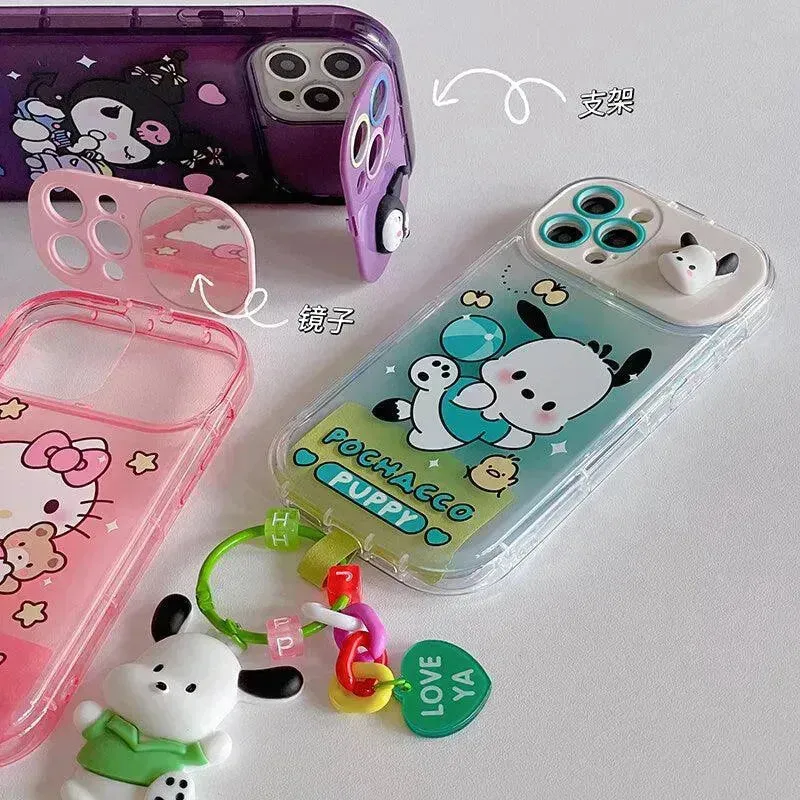 Sanrio Kuromi & Friends Mirror Stand Case (For iPhones)