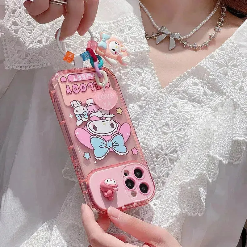 Sanrio Kuromi & Friends Mirror Stand Case (For iPhones)