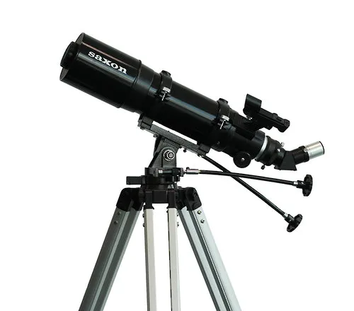 Saxon 1025 AZ3 Pioneer Refractor Telescope with Smart Phone Adapter