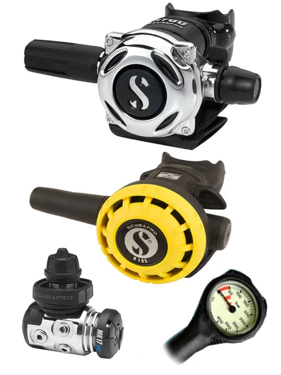 Scubapro Regulator Set: MK17 Evo (DIN or Yoke) / A700 / Octopus & Free Termo Gauge