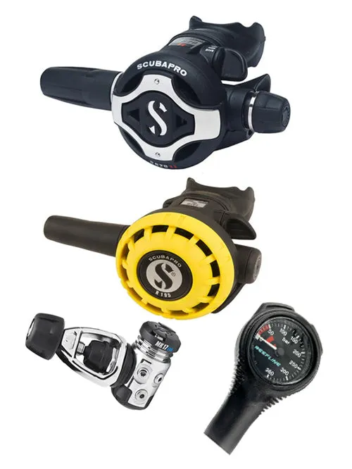 Scubapro Regulator Set: MK17 Evo (Din or Yoke)   S620 Ti   Octopus   Free SPG