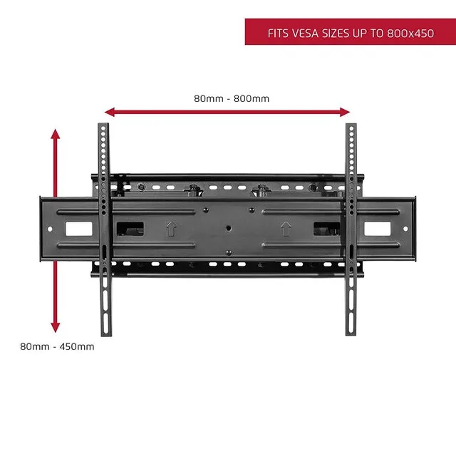 Seneca AV SA51 Full Motion Flat Panel TV Mount 37-Inch to 80-Inch Displays, Black