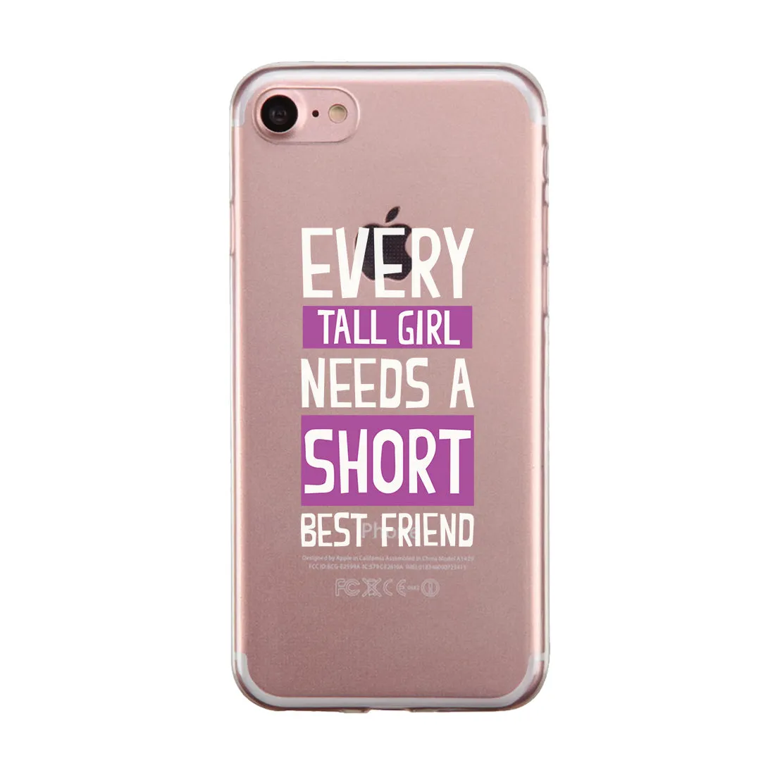 Short And Tall BFF Matching Phone Covers Supportive Awesome Gift