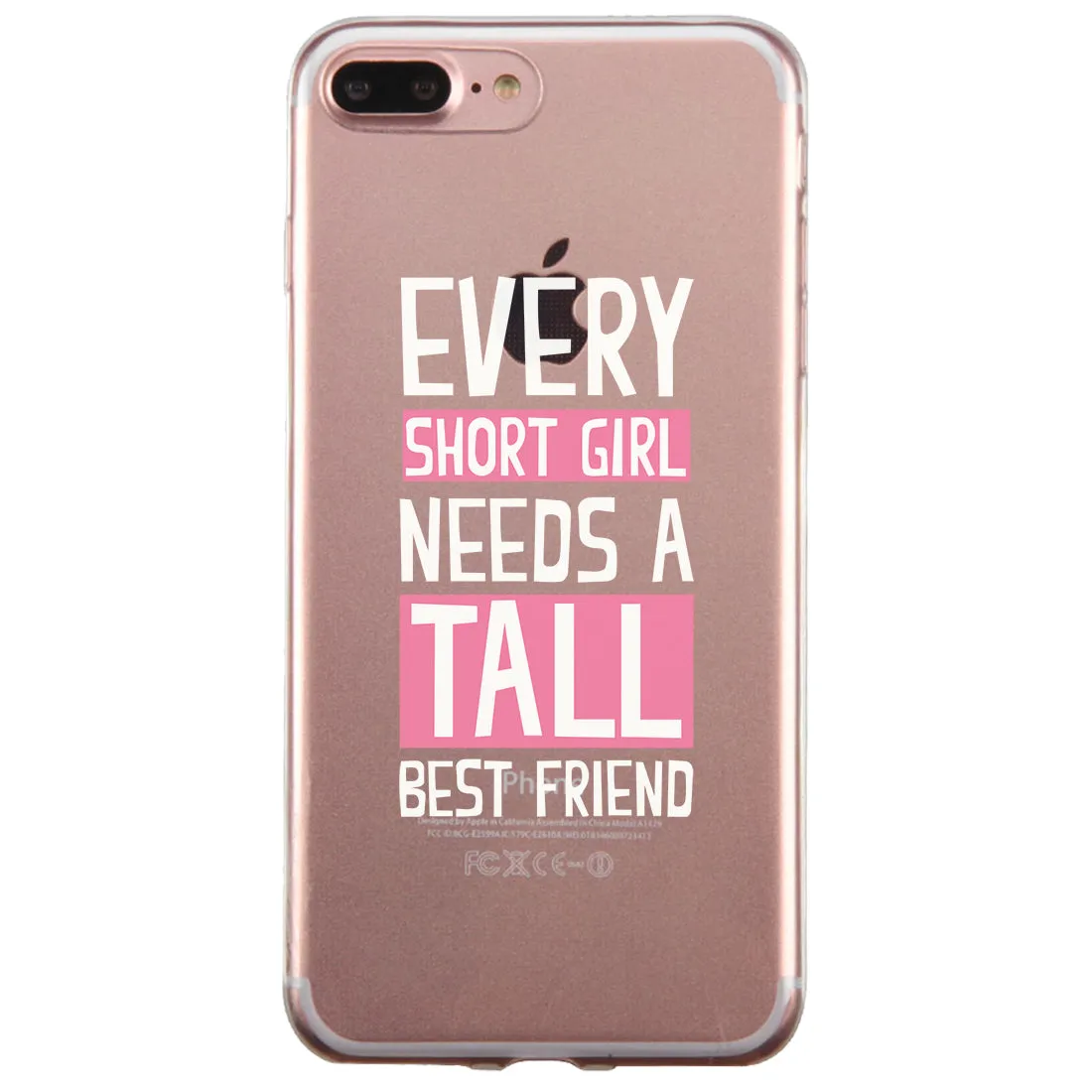 Short And Tall BFF Matching Phone Covers Supportive Awesome Gift