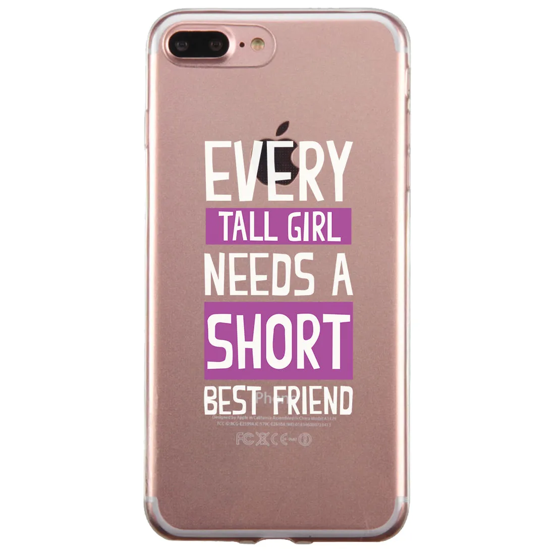 Short And Tall BFF Matching Phone Covers Supportive Awesome Gift