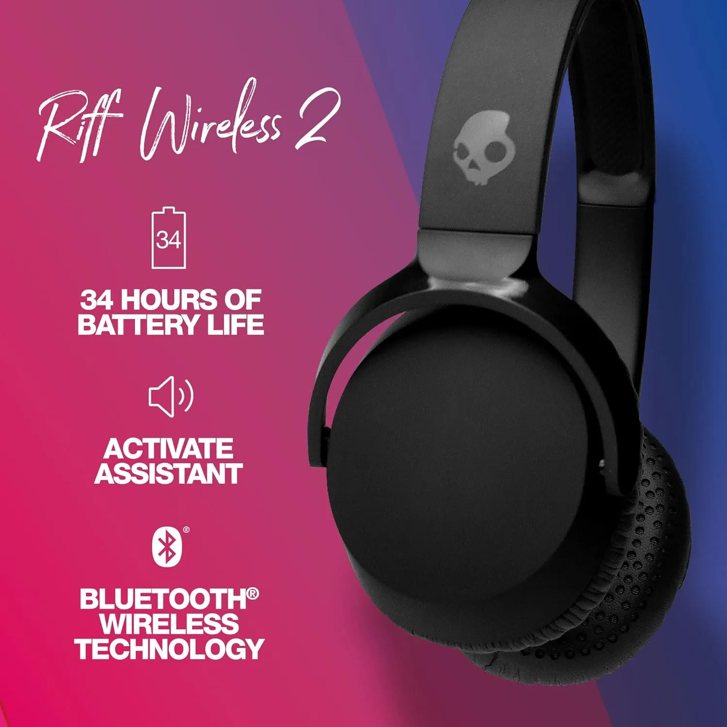 Skullcandy Riff 2 On-Ear Wireless Headphones