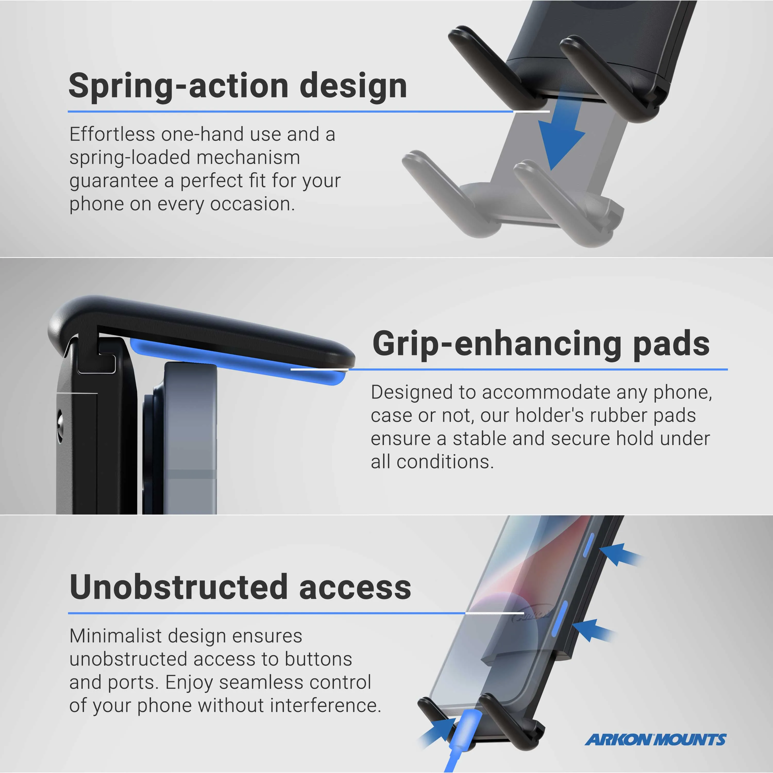 Slim-Grip® Ultra Headrest Car Mount for for iPhone, Galaxy, Note, iPad and more