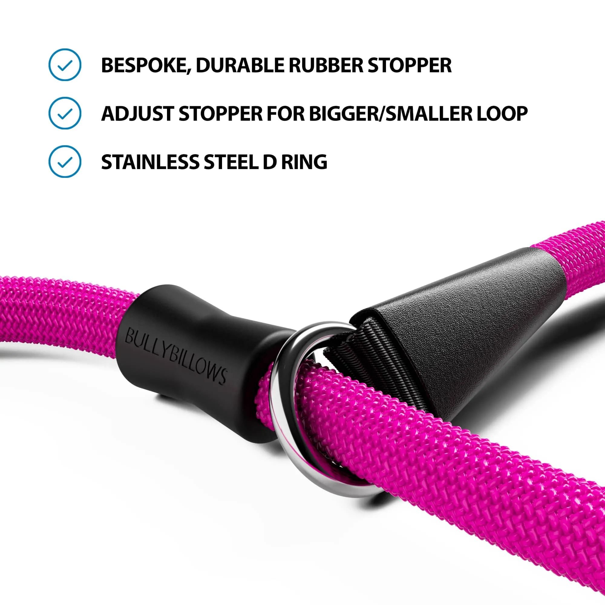 Slip Training Lead | Anti Pull & No Choking -  Magenta