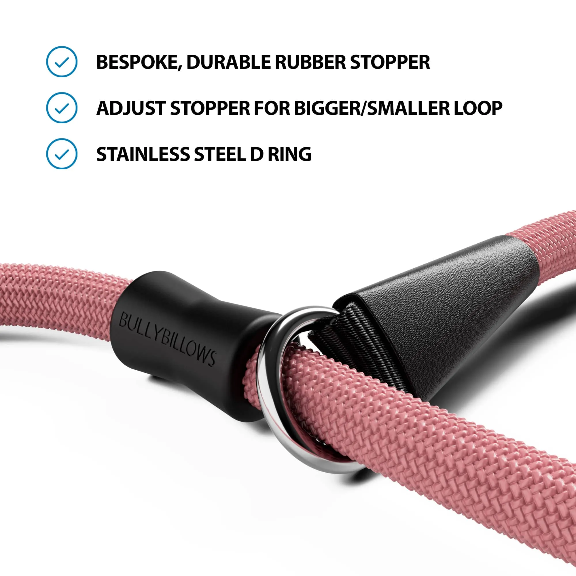 Slip Training Lead | Anti Pull & No Choking -  Pink