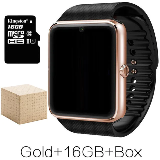 Smart Watch GT08 Clock With Sim Card Slot Push Message Bluetooth Connectivity Android Phone Better Than DZ09 Smartwatch