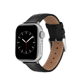 Smartwatch Leather Strap Silver