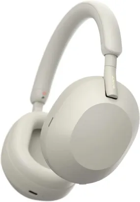 Sony WH-1000XM5 Noise Cancelling Over-Ear Wireless Headphones - Silver