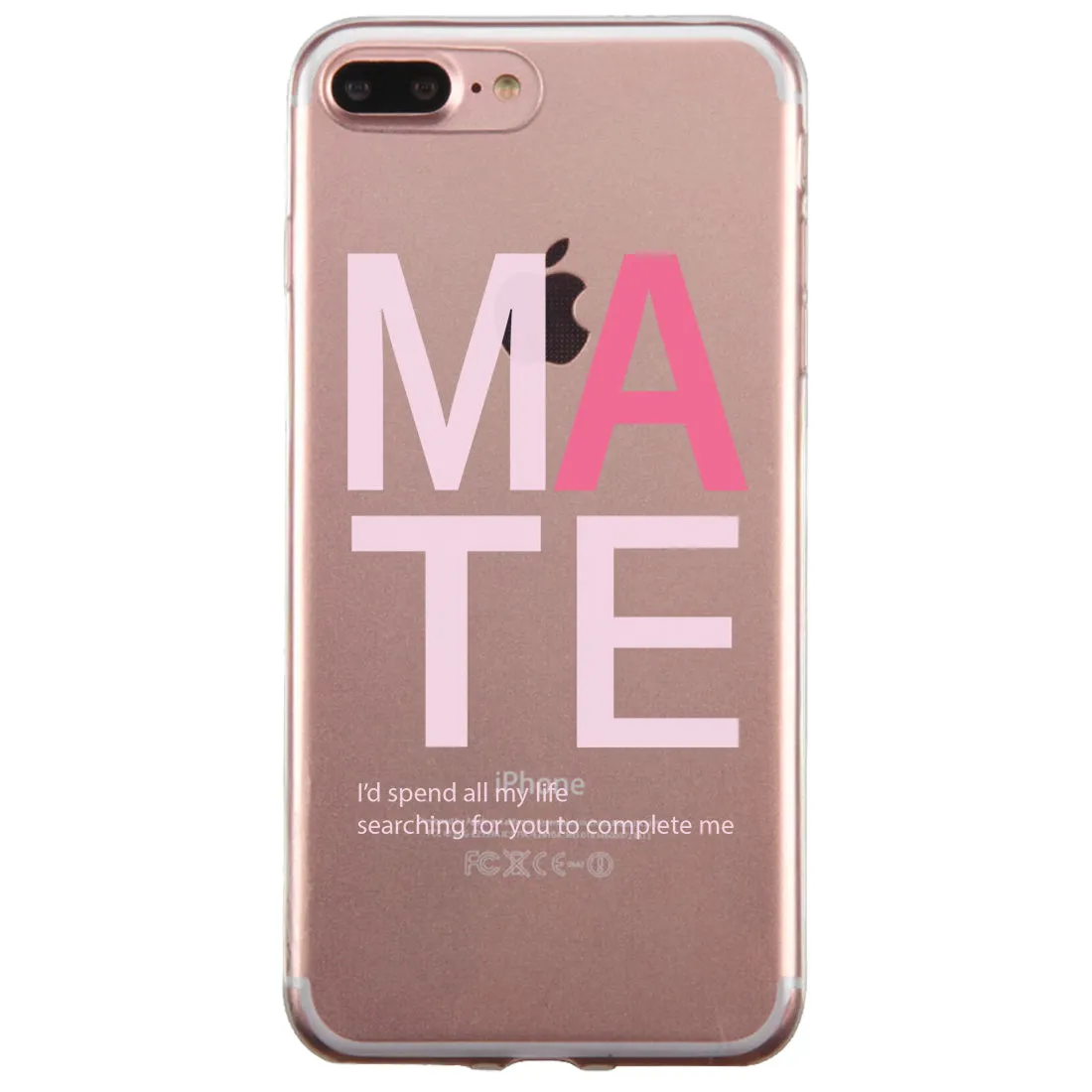 Soulmate Couple Matching Phone Cases Adorable Sweet Thoughtful Gift