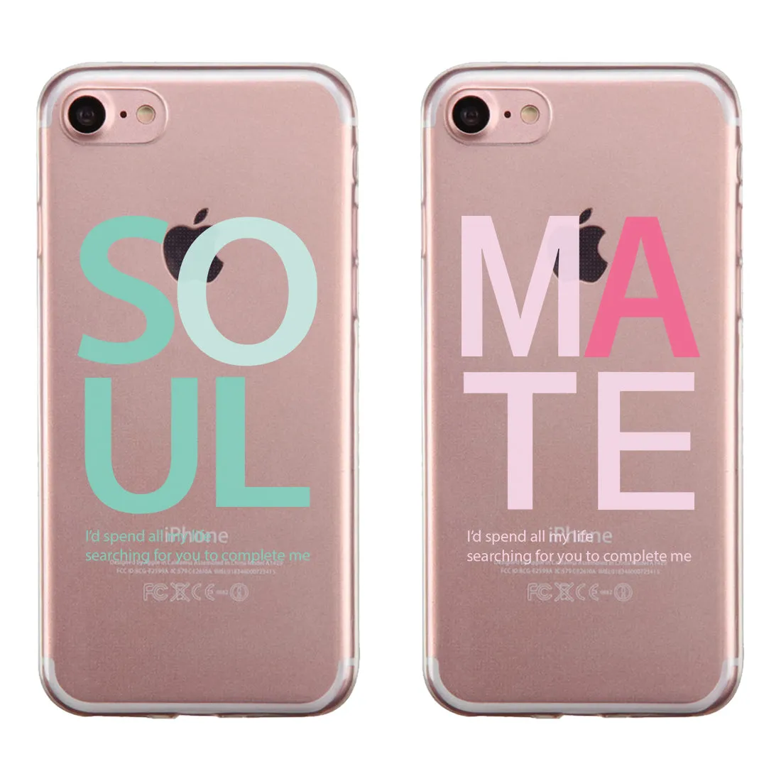 Soulmate Couple Matching Phone Cases Adorable Sweet Thoughtful Gift