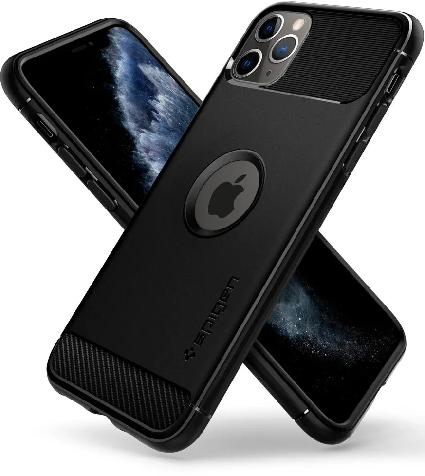 Spigen Rugged Armor Case for iPhone 11 Pro - Black