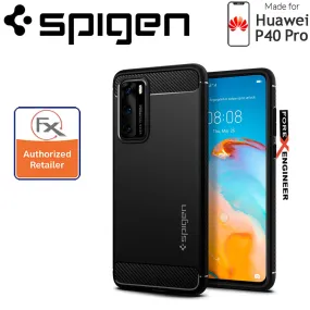 Spigen Rugged Armor for Huawei P40 - Matte Black Color ( Barcode : 8809685629221 )