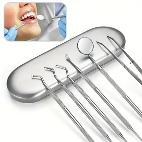 Stainless Steel Dental Hygiene Kit for Teeth Cleaning  Whitening