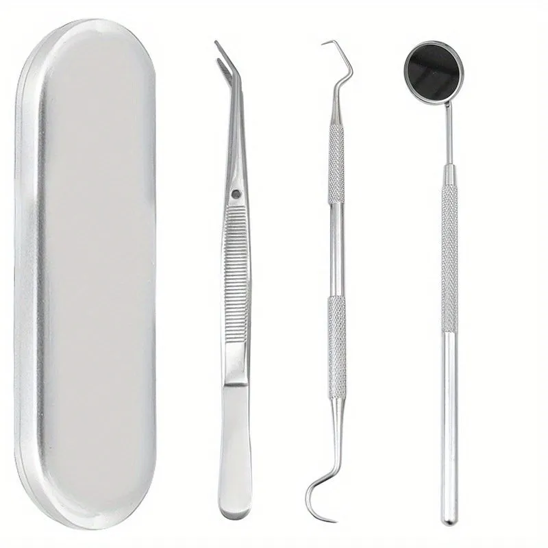 Stainless Steel Dental Hygiene Kit for Teeth Cleaning  Whitening